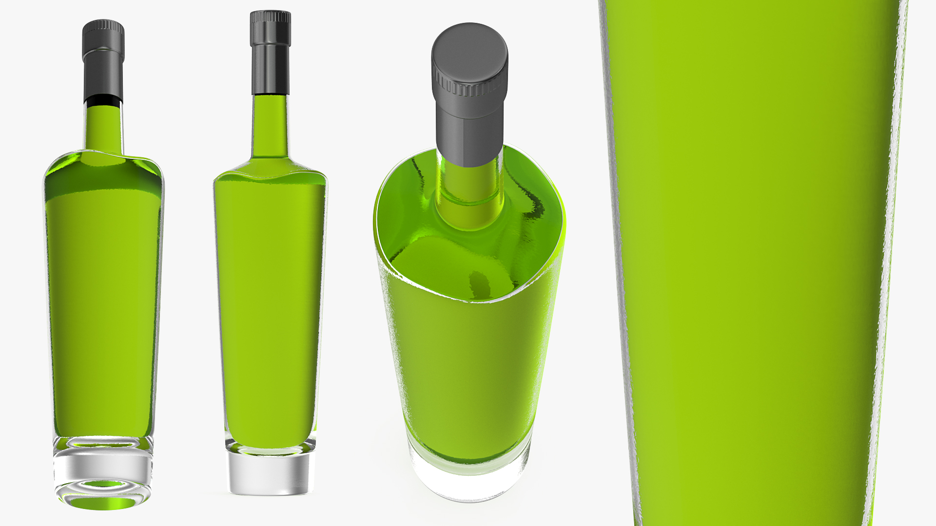 3D model Absinthe Bottle