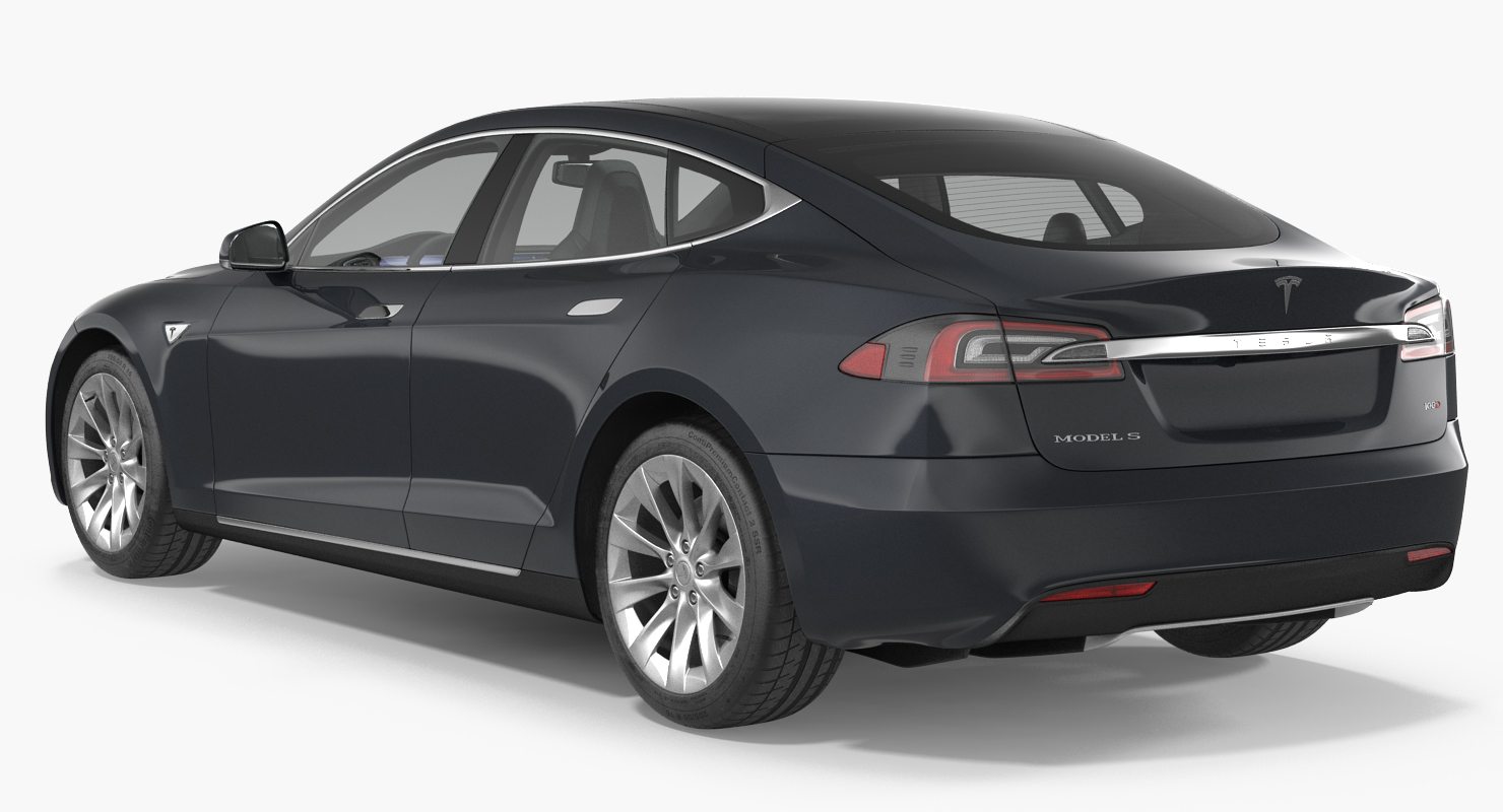 3D model Tesla Model S 100D 2017 Rigged