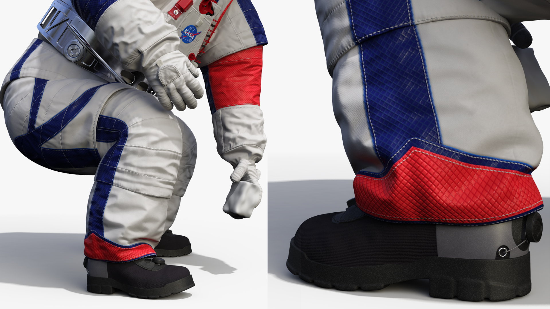 Spacesuit NASA Astronaut xEMU Working Pose 3D