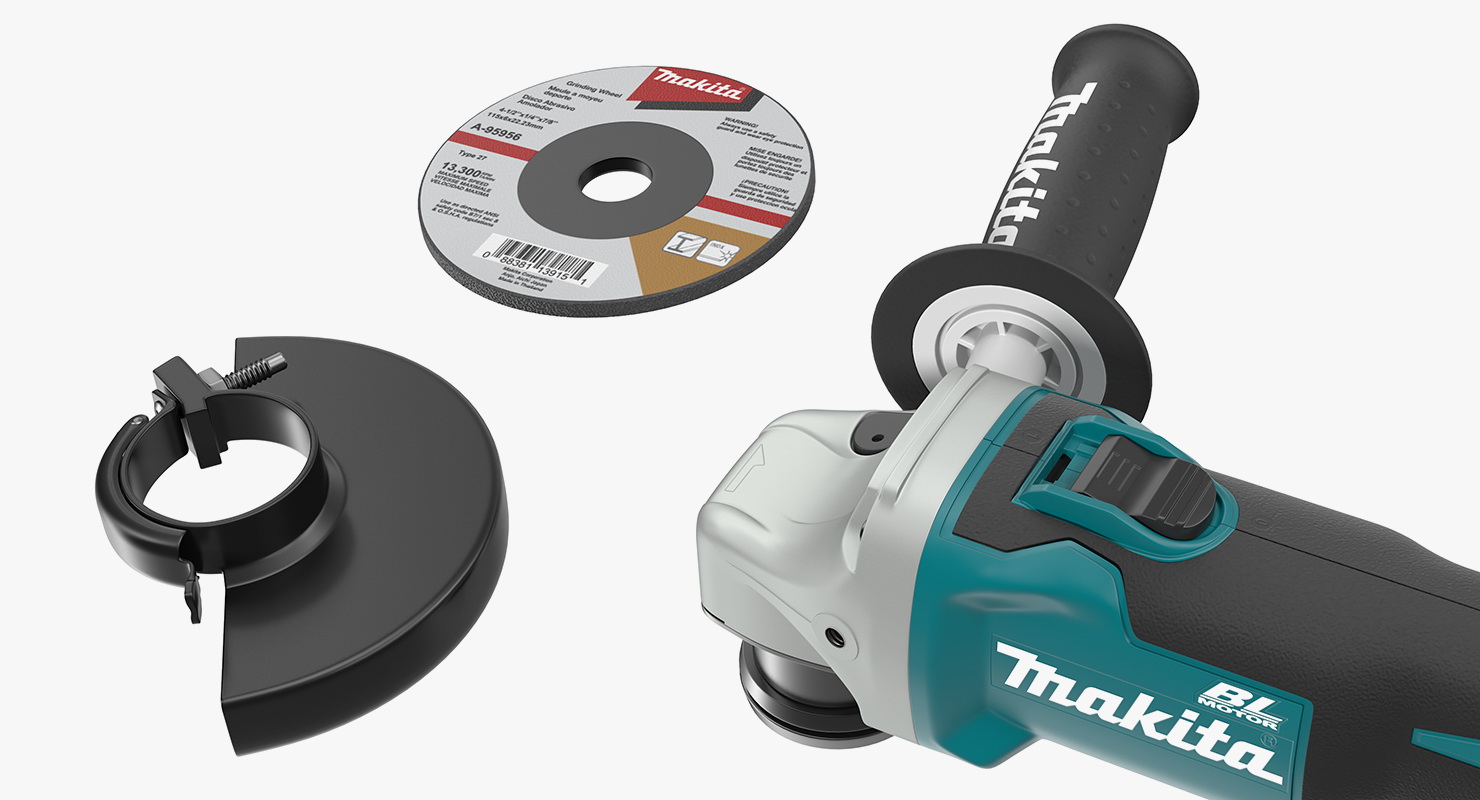 3D Makita XAG03M Angle Grinder Kit