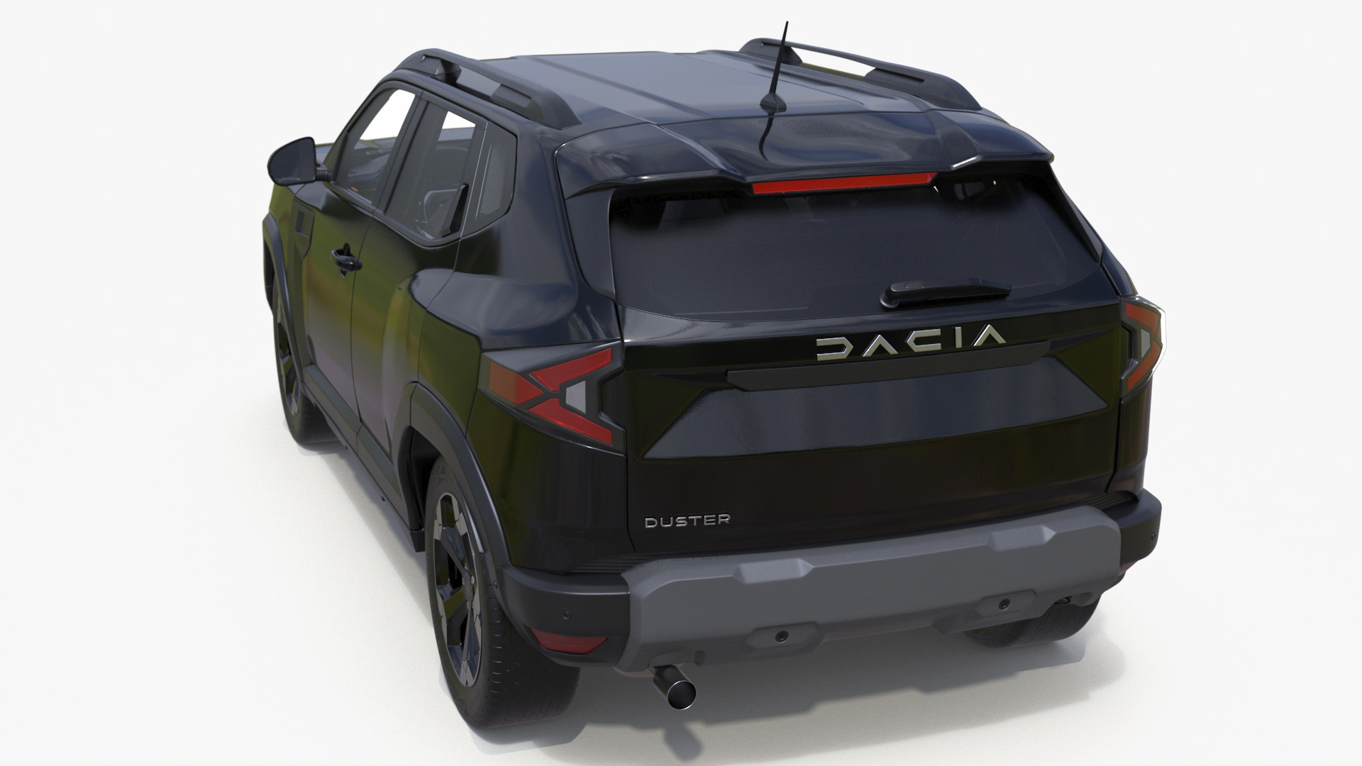 3D Dacia Duster 2024 Crossover Black model