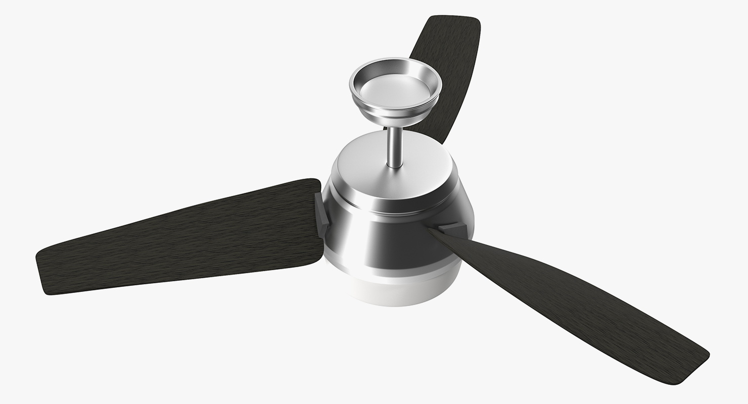 3D model Chromium Ceiling Fan