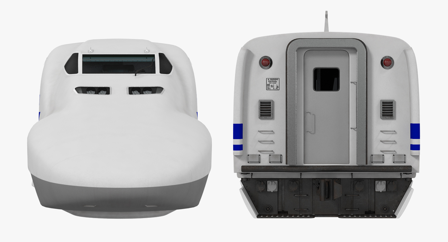 Bullet Train JR700 Locomotive Japan Railways 3D model