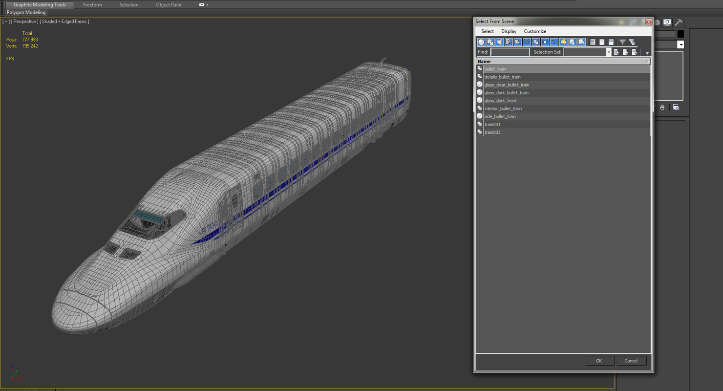 Bullet Train JR700 Locomotive Japan Railways 3D model