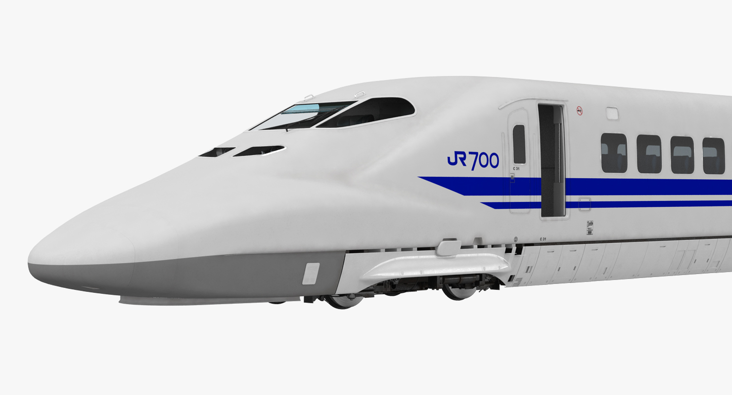 Bullet Train JR700 Locomotive Japan Railways 3D model