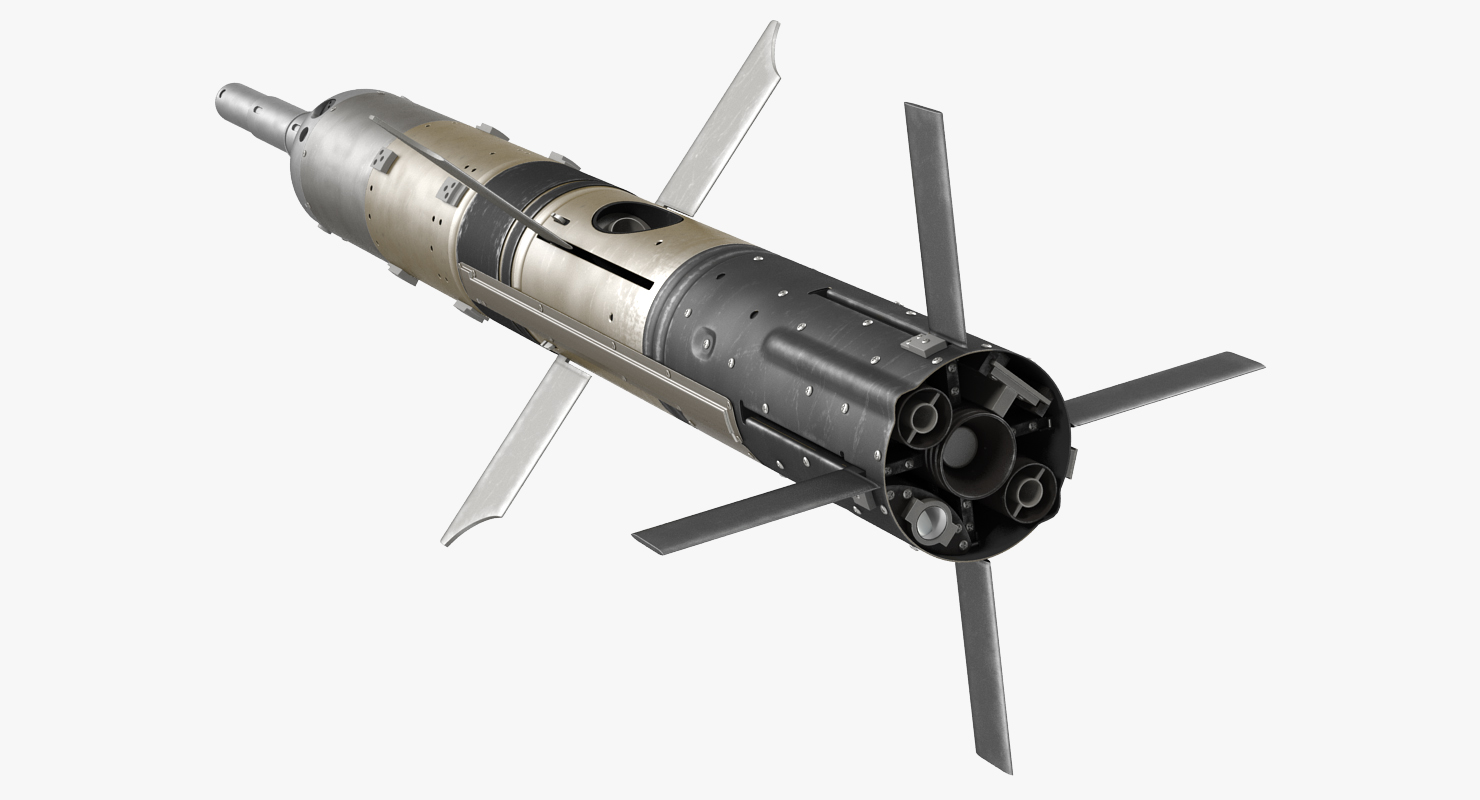 3D BGM 71D TOW Missile Rigged