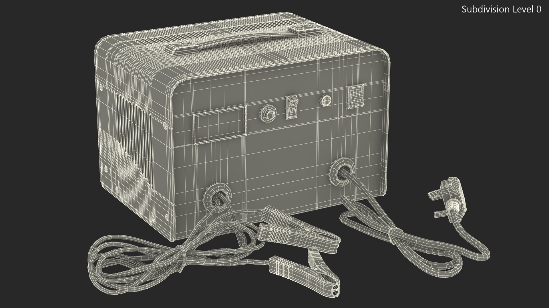 Car Battery Charge Red 3D