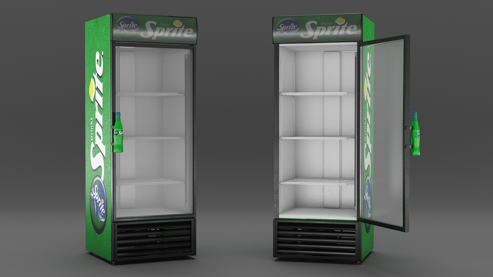 3D Sprite Fridge model