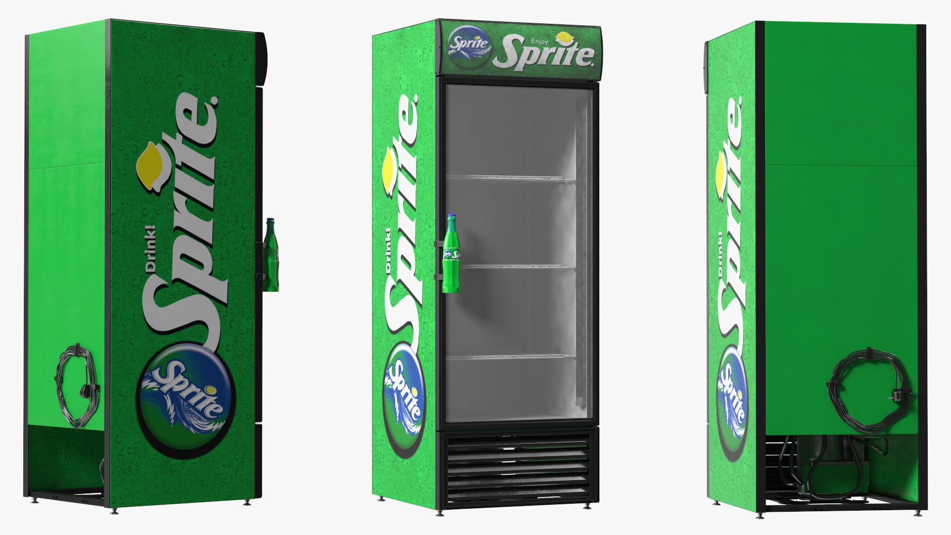 3D Sprite Fridge model