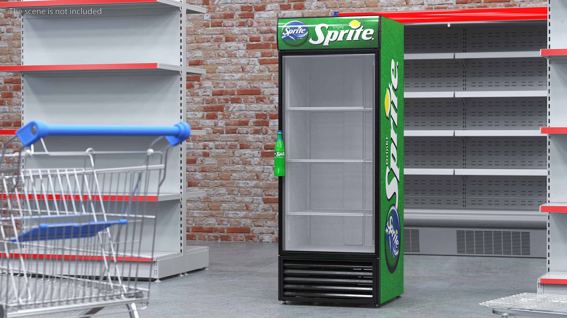 3D Sprite Fridge model