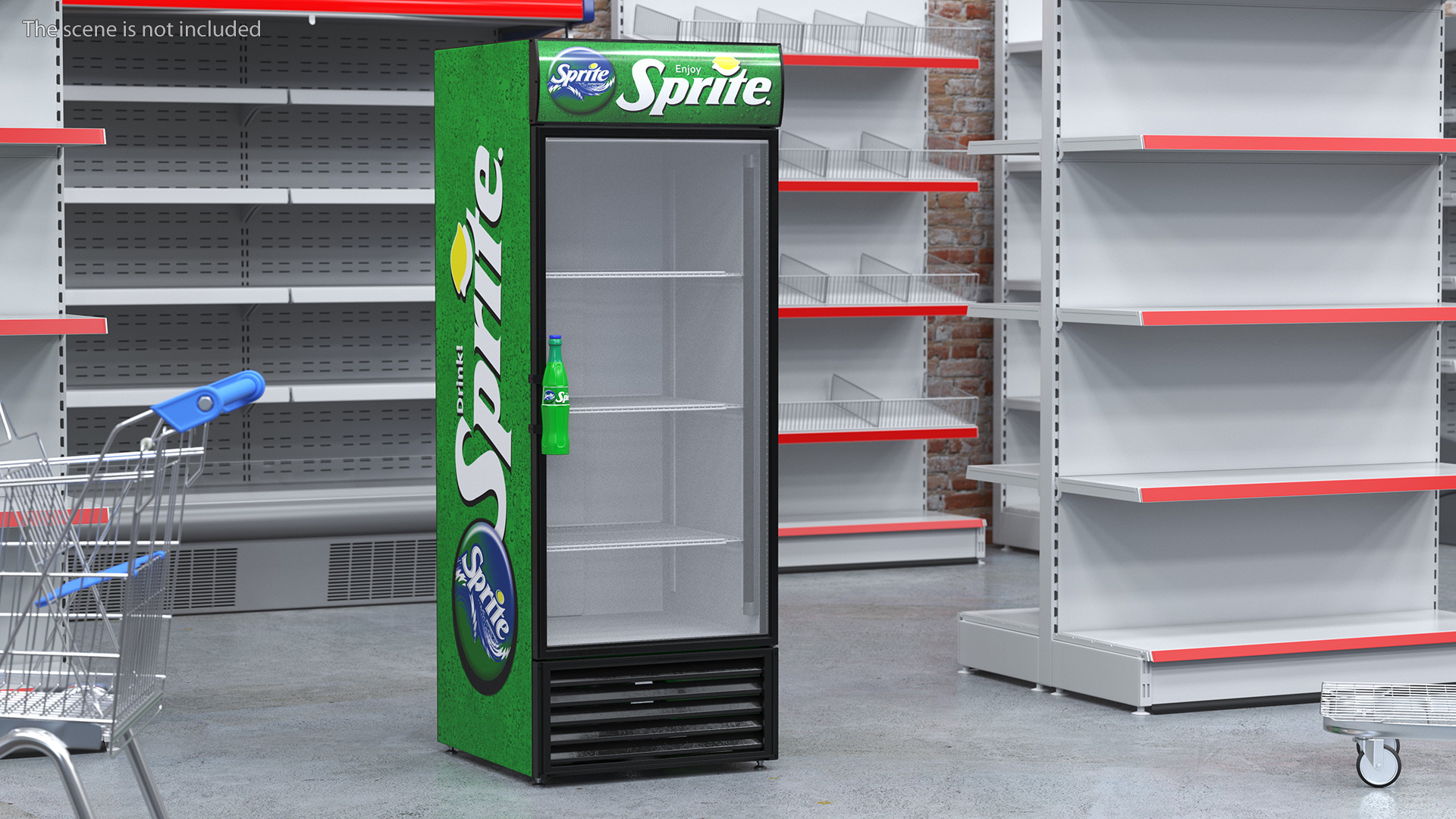 3D Sprite Fridge model