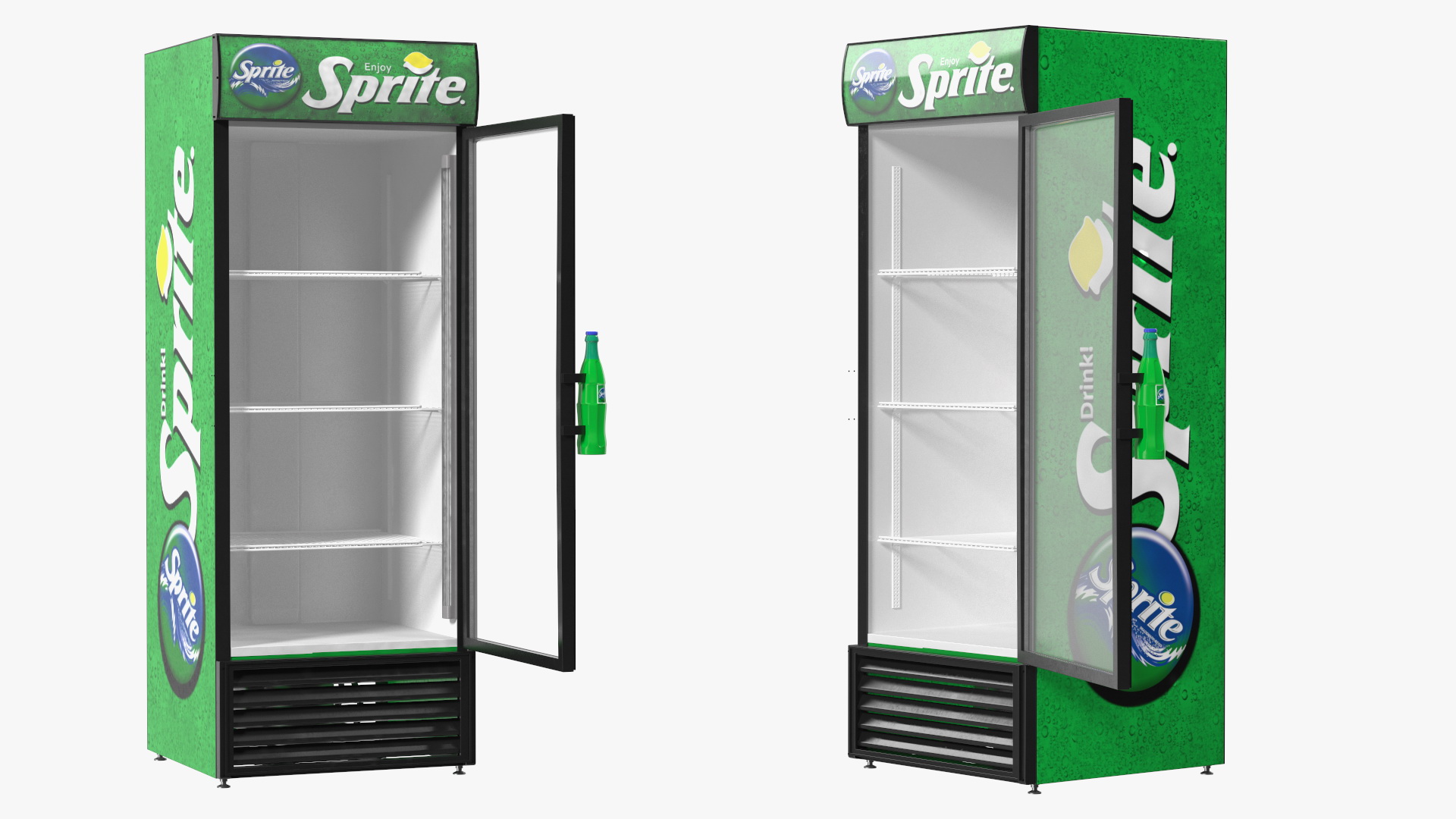 3D Sprite Fridge model