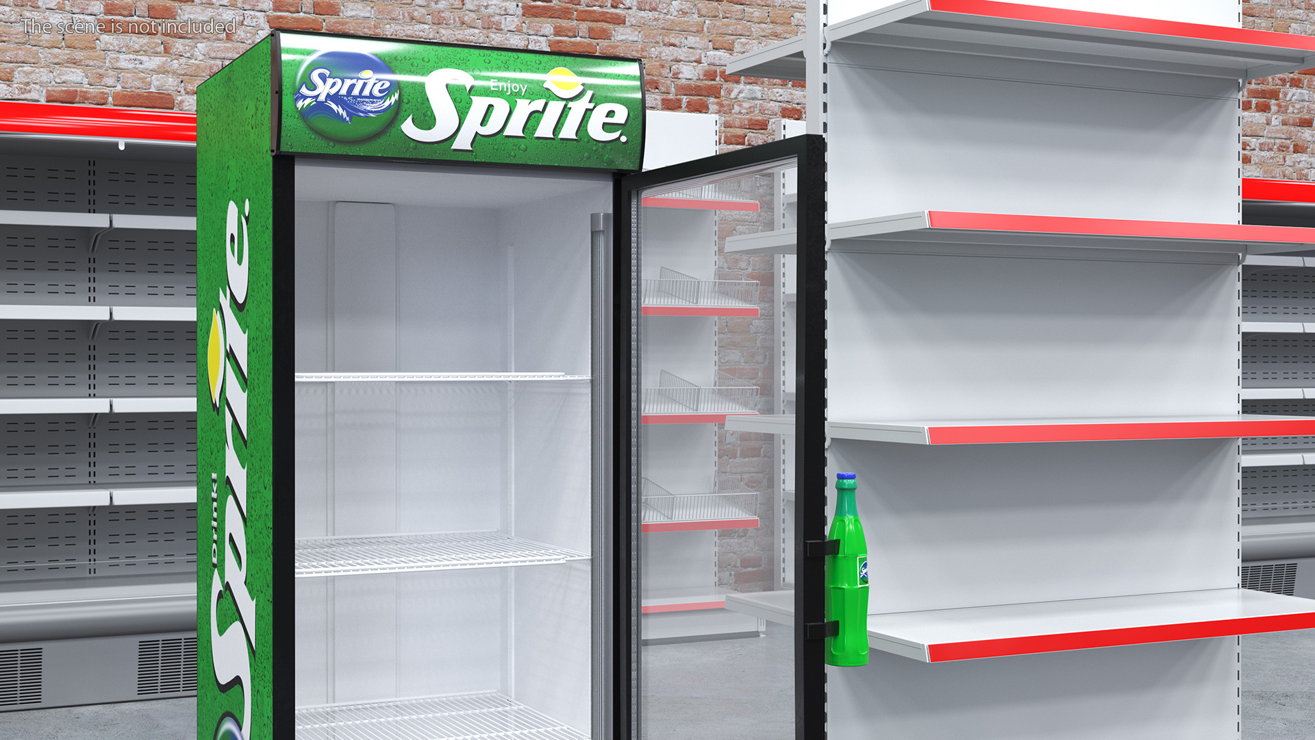 3D Sprite Fridge model