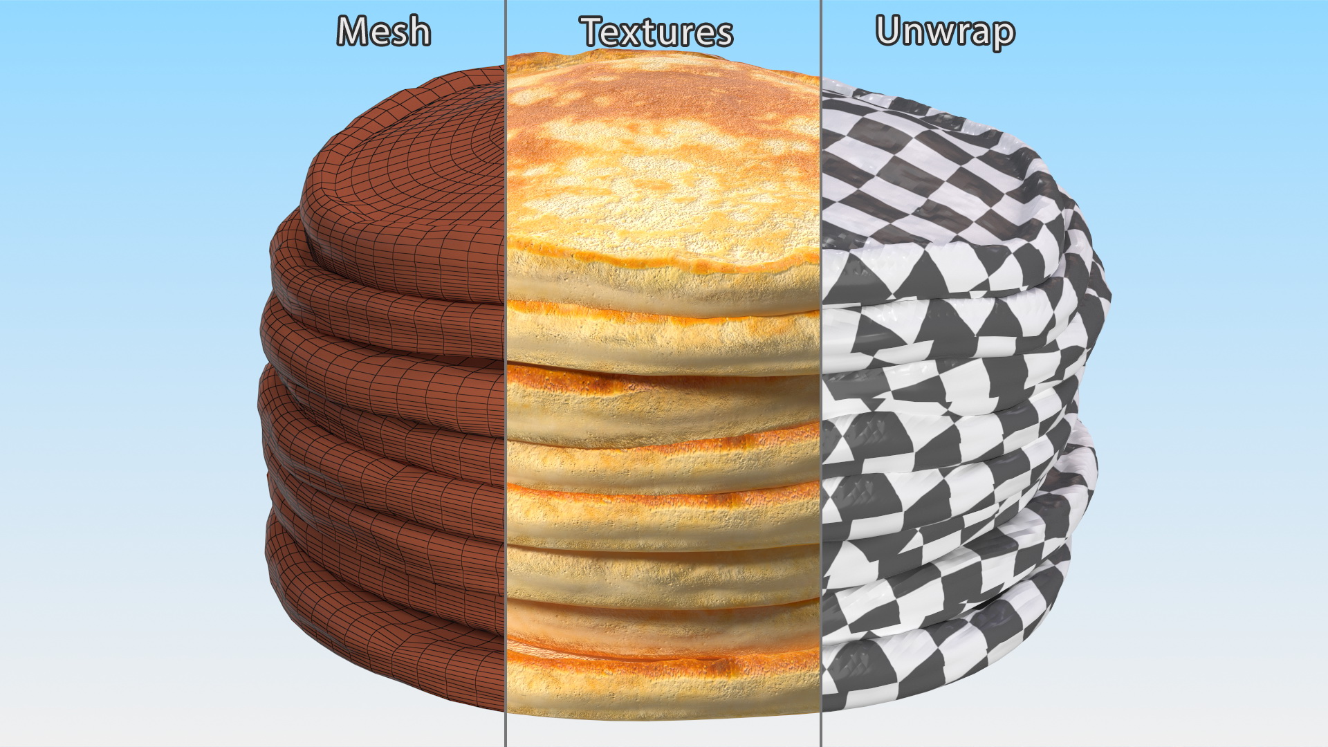 Eight Pancakes 3D model