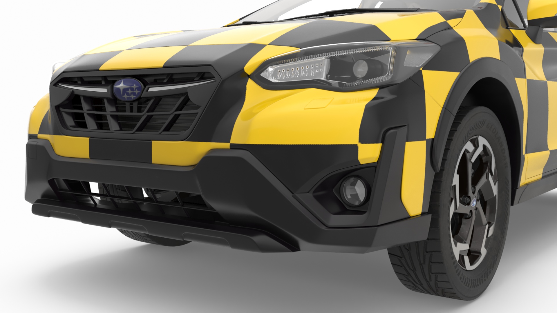 3D model Subaru XV Airport Follow Me Vehicle