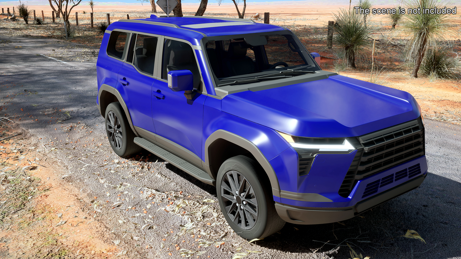 Luxury Off-Road SUV Blue 3D model