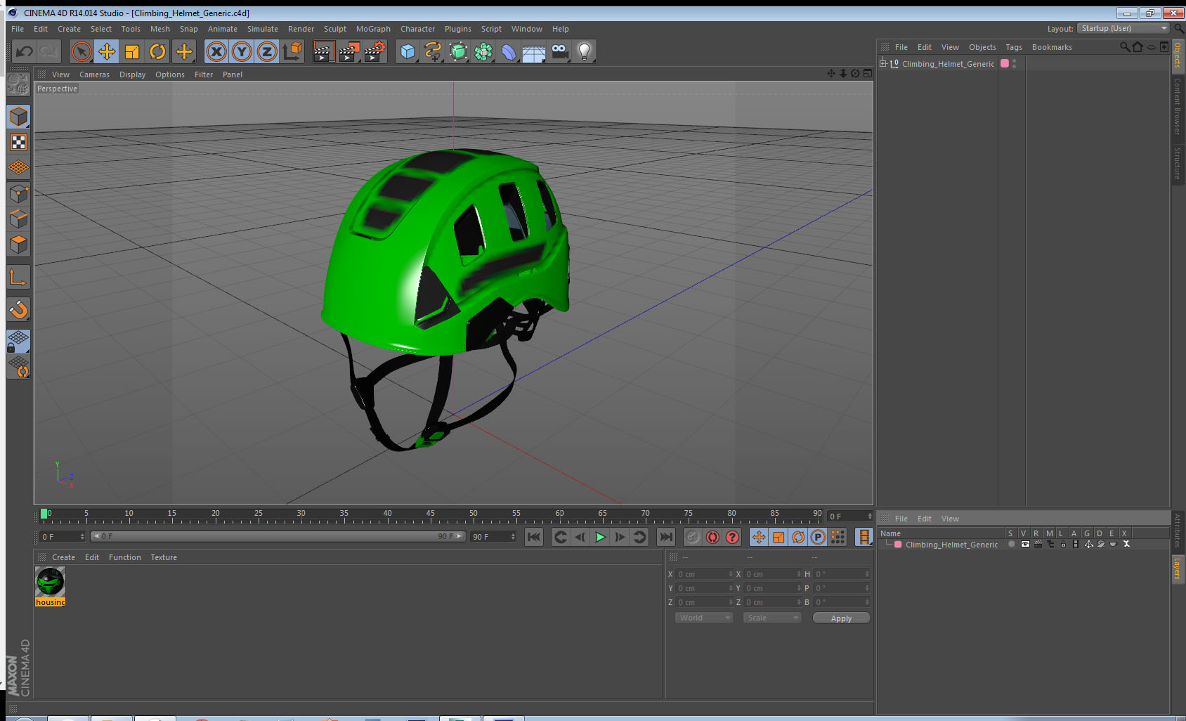 3D Climbing Helmet Generic model