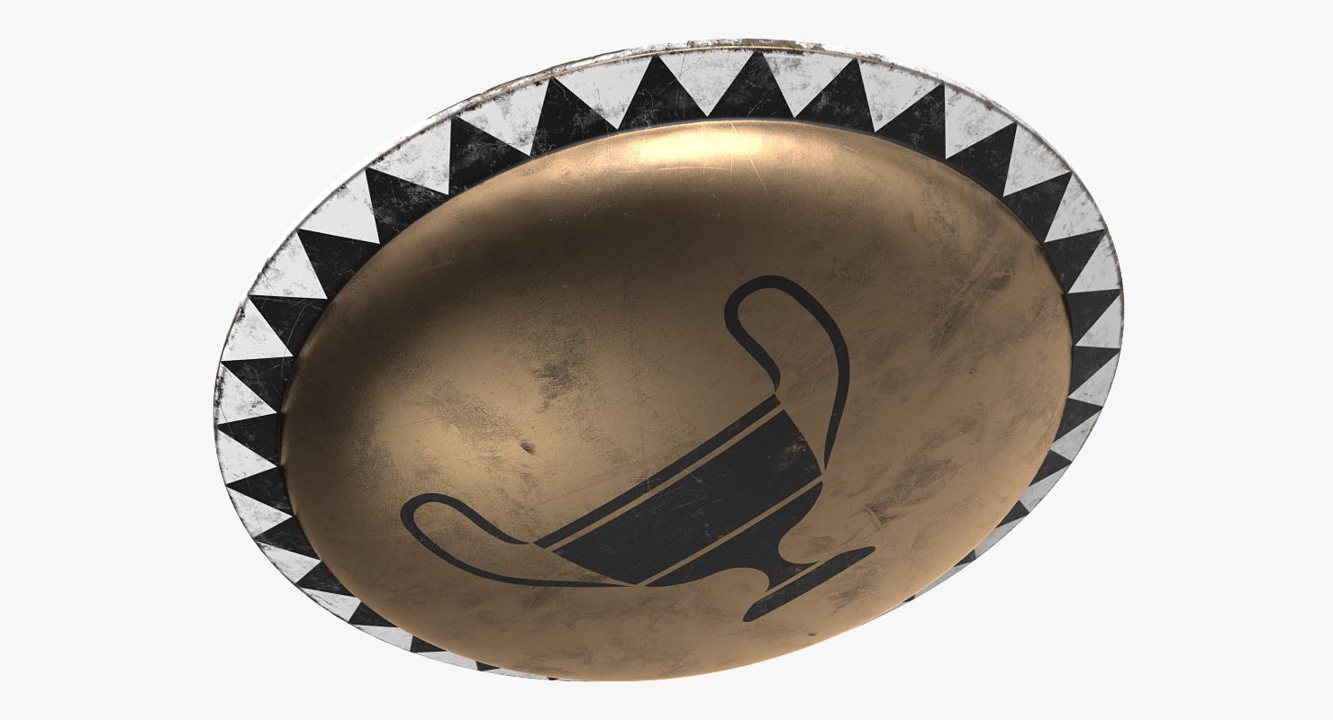 3D Medieval Greek Shield