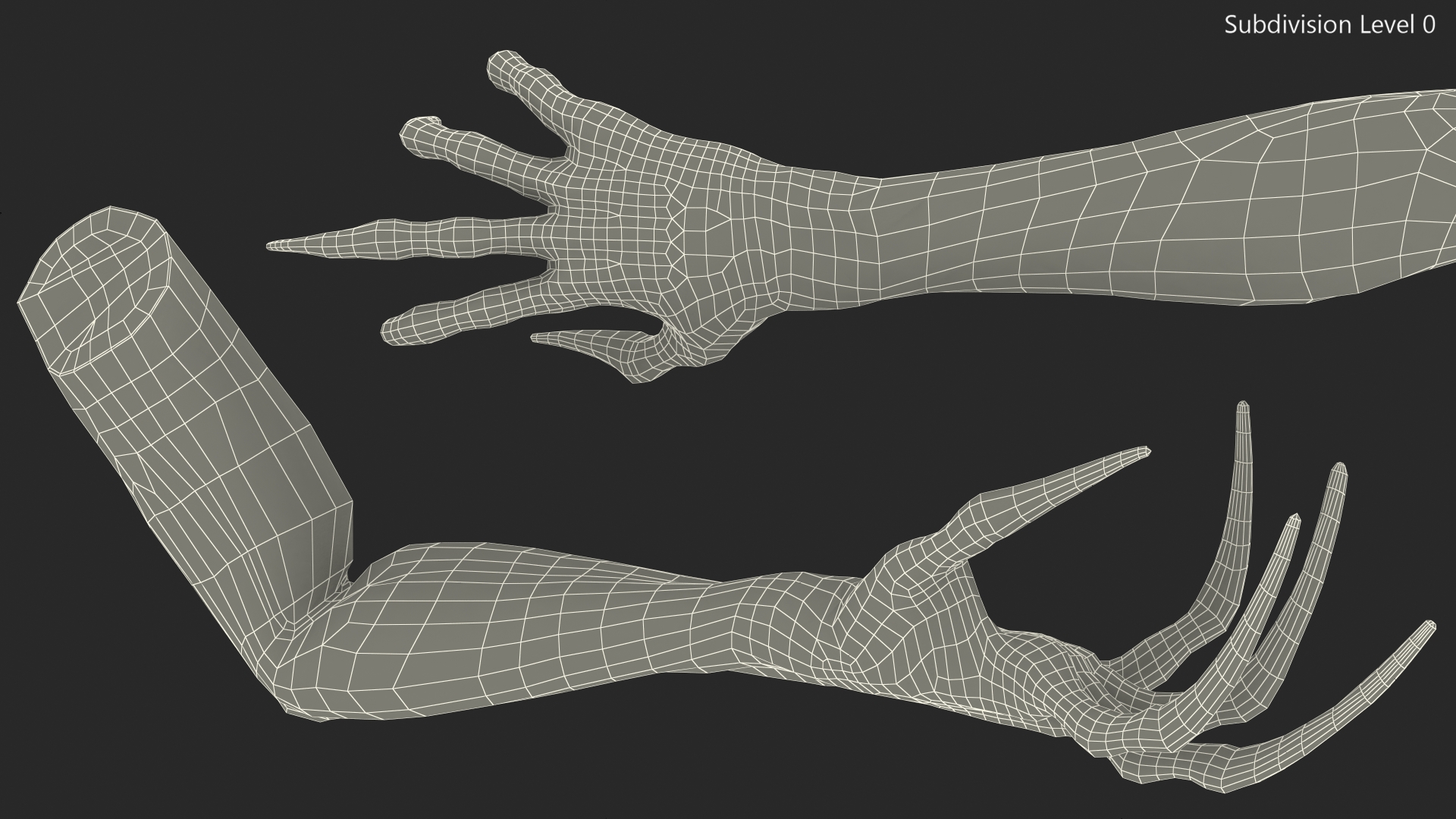 3D Scary Creature Arm model