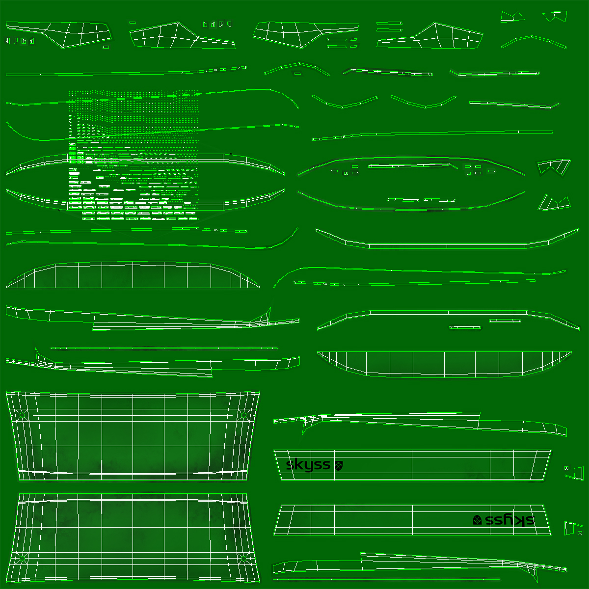 City Tram Bybanen Simple Interior Green 3D model