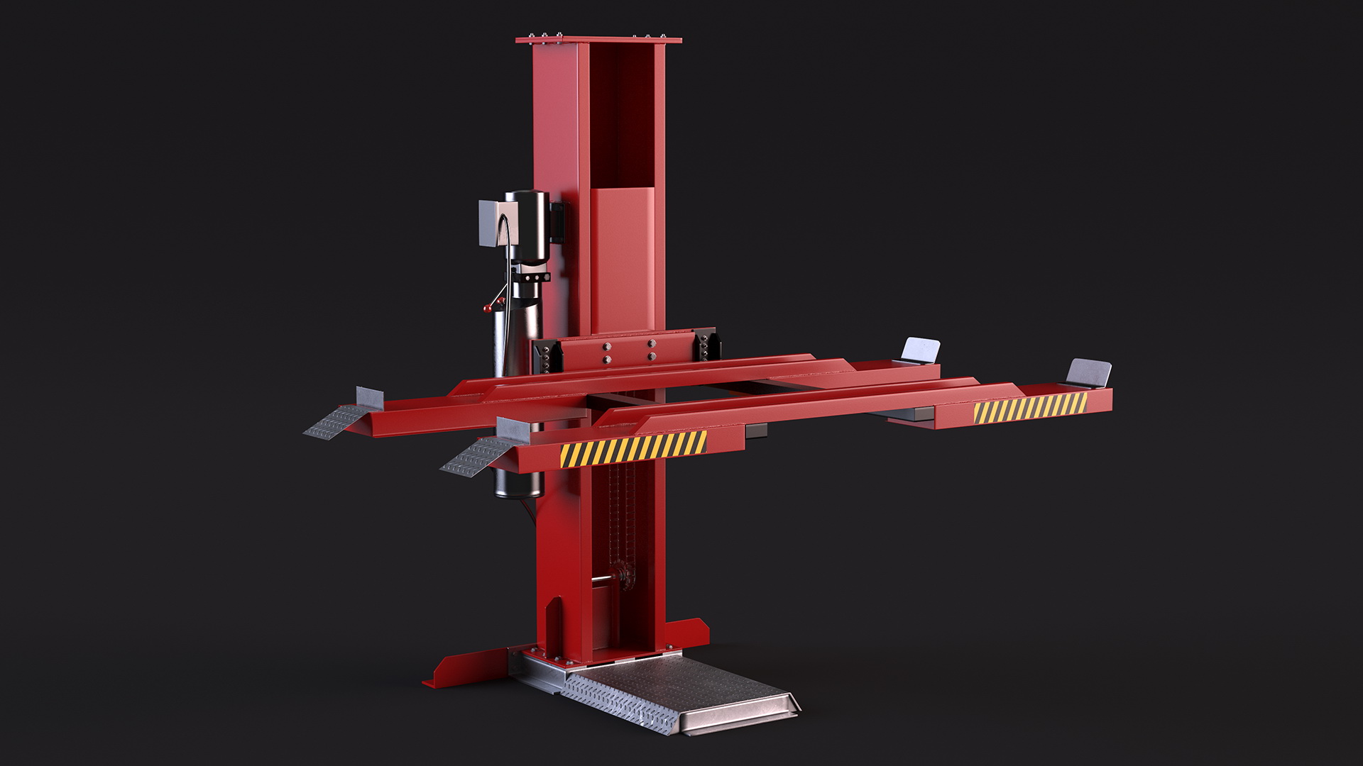 Single Post Car Storage Hoist 3D model