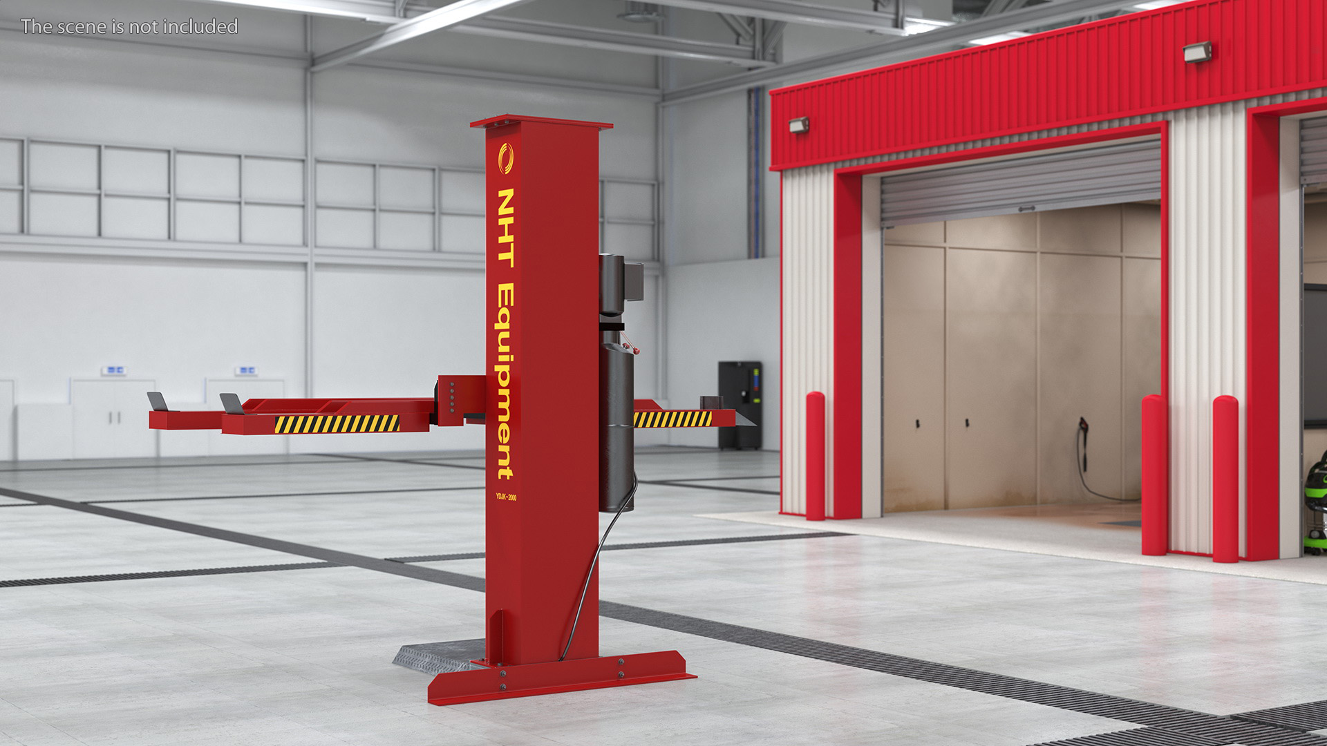 Single Post Car Storage Hoist 3D model