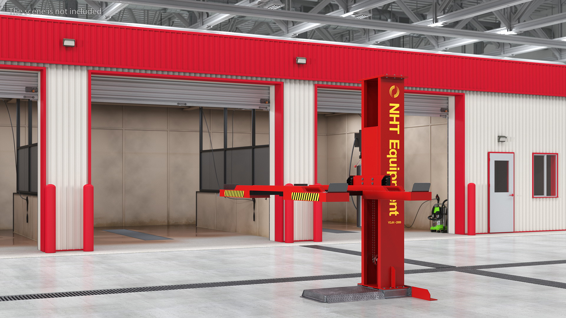 Single Post Car Storage Hoist 3D model