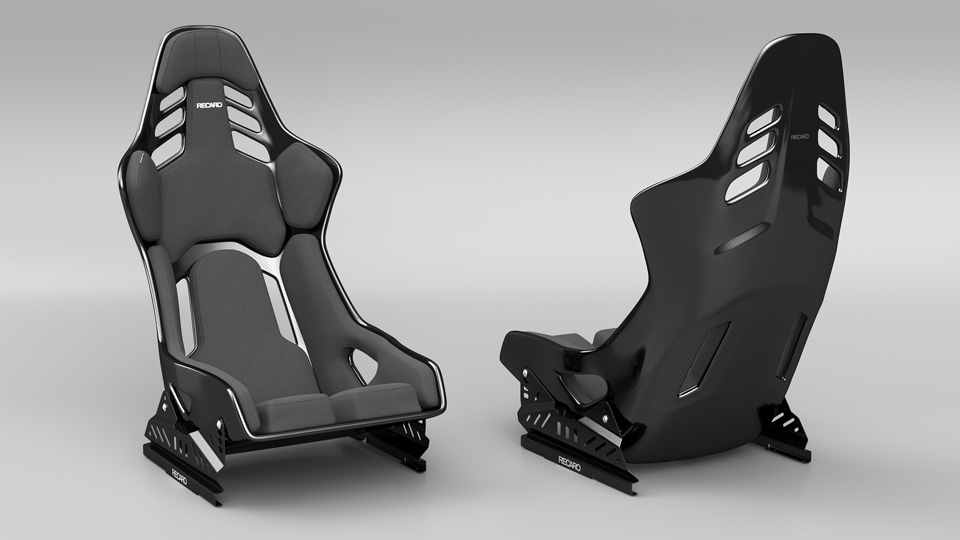 RECARO Podium CF Black Racing Seat 3D model