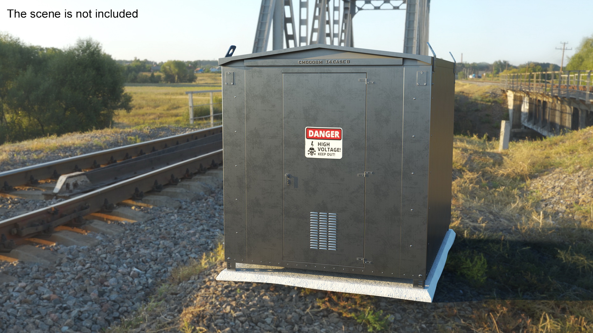 Large Railway Relay Cabinet 3D