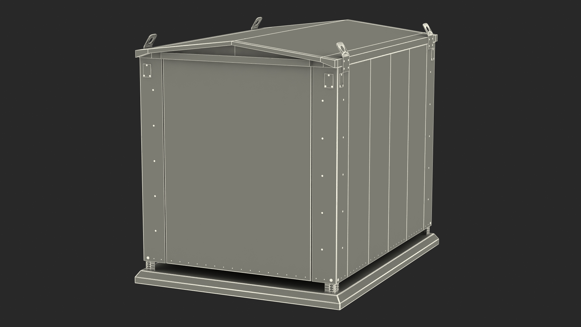 Large Railway Relay Cabinet 3D