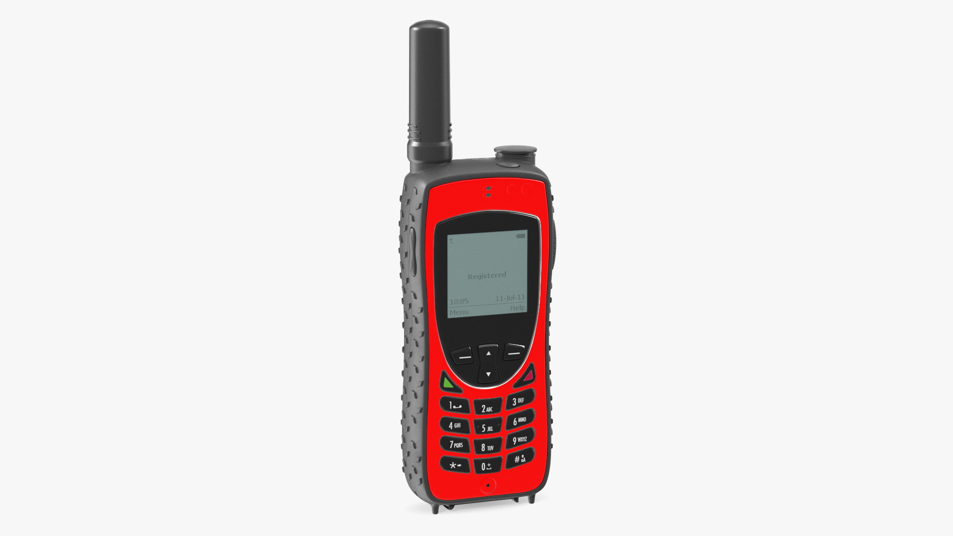 3D Rugged Satellite Phone Red