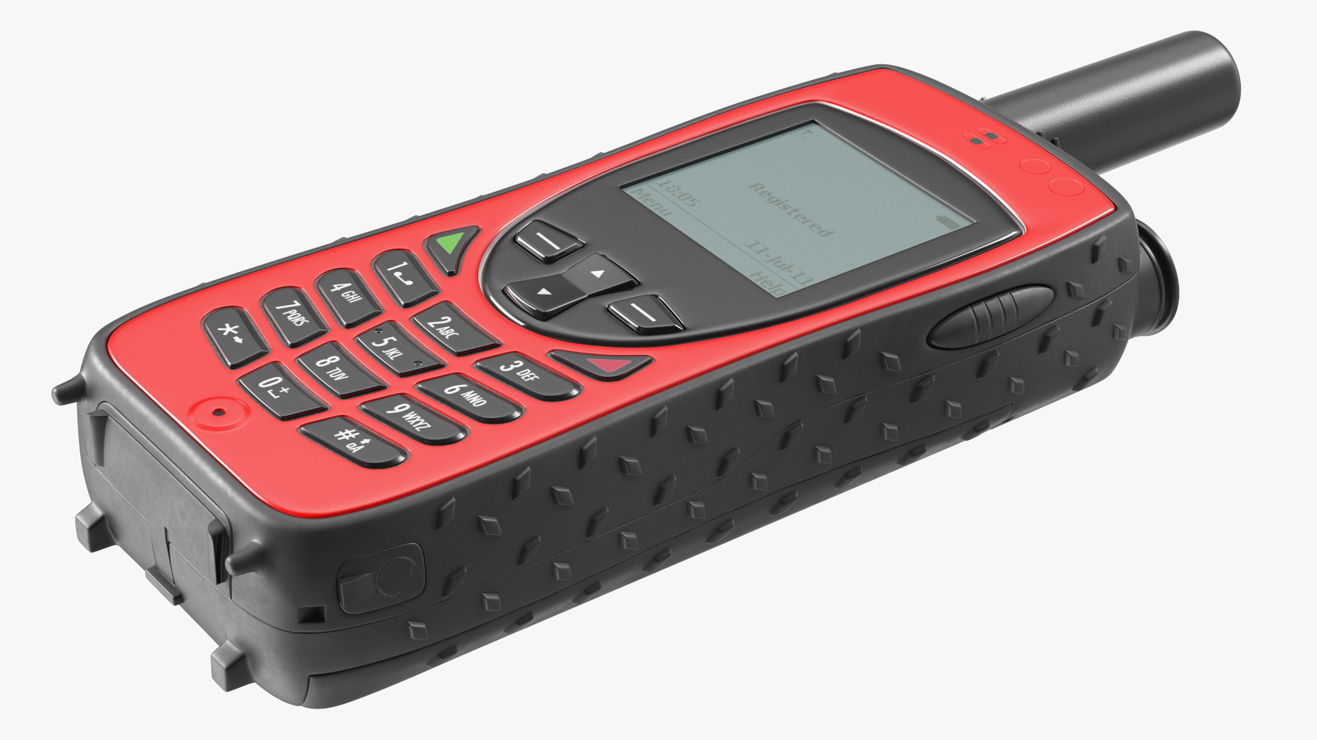 3D Rugged Satellite Phone Red