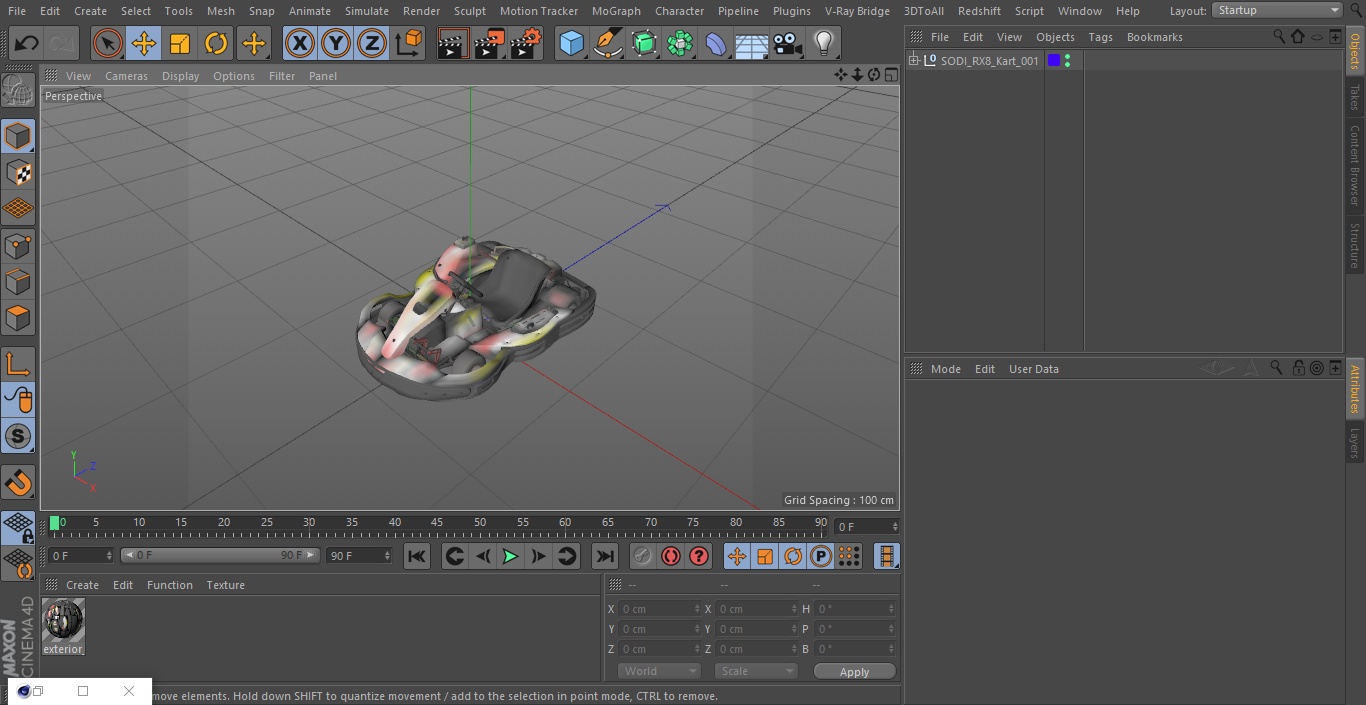 3D SODI RX8 Kart model