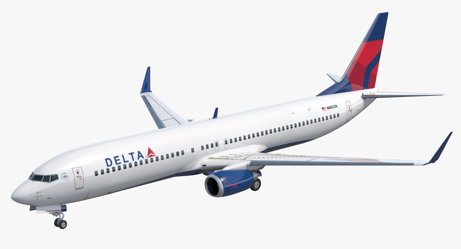 3D model Boeing 737 900 Delta Air Lines