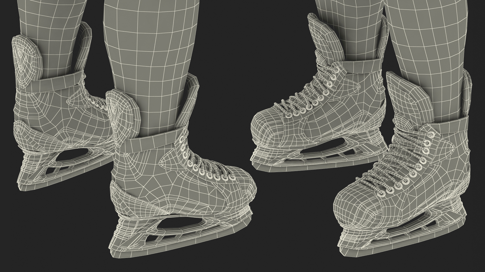 Hockey Goalkeeper Fully Equipped Rigged 3D model