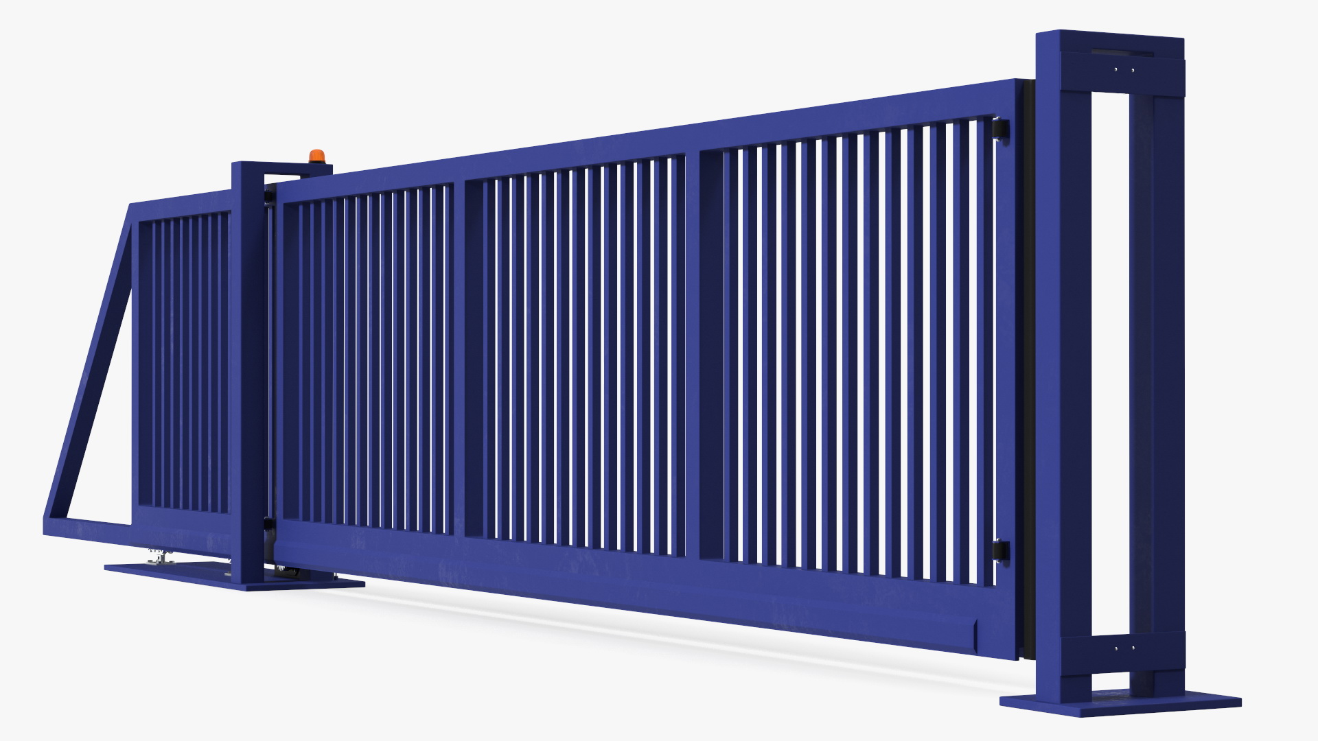 Commercial Sliding Gates Blue 3D model