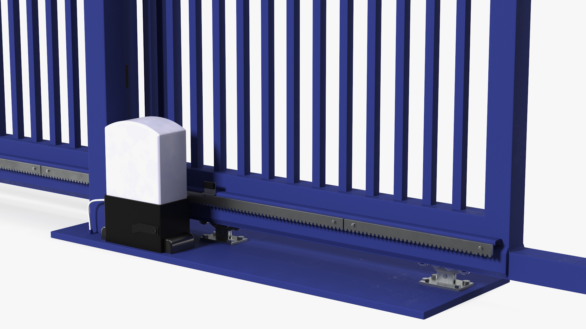 Commercial Sliding Gates Blue 3D model