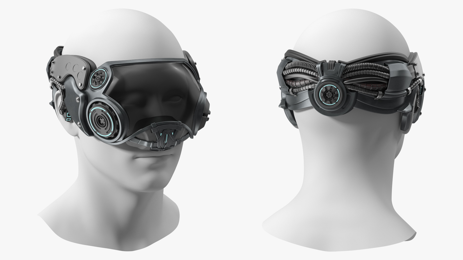 3D model Sci-fi Head Mask New