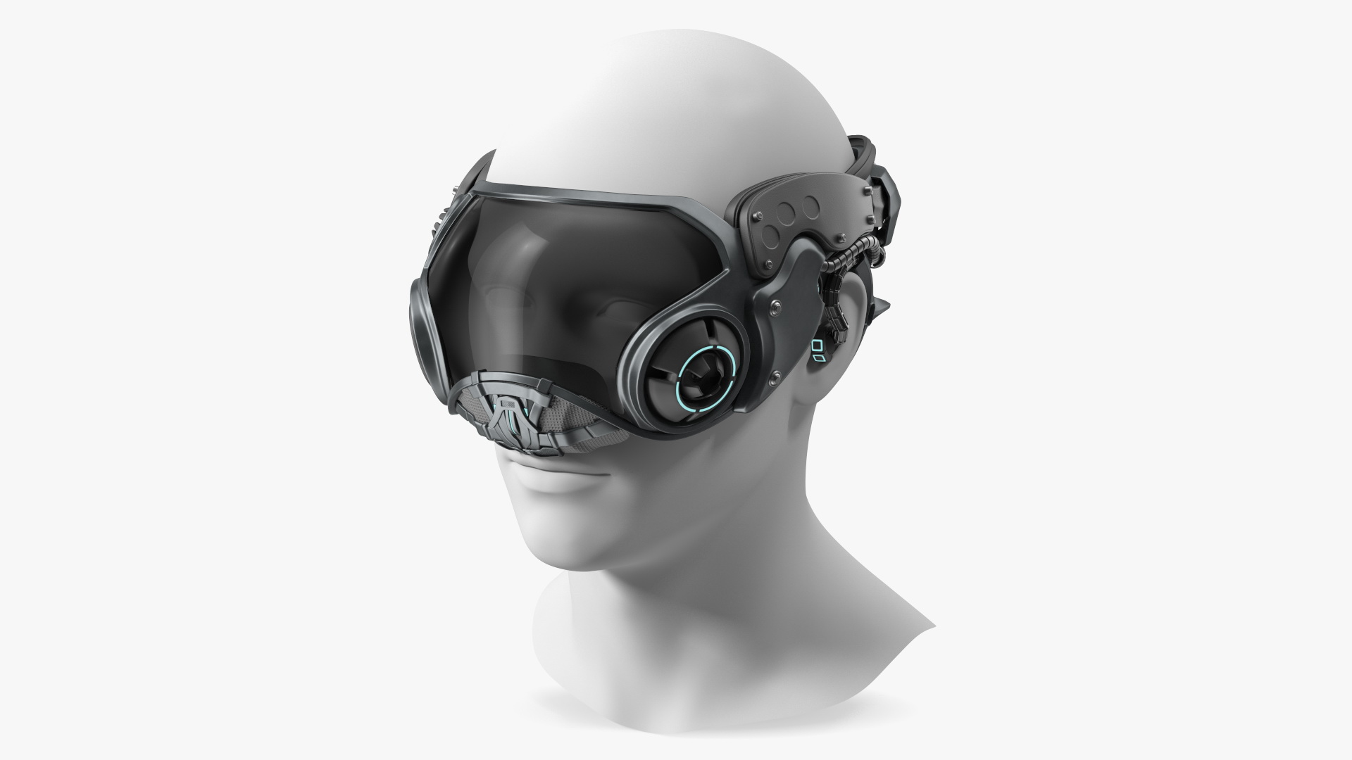 3D model Sci-fi Head Mask New