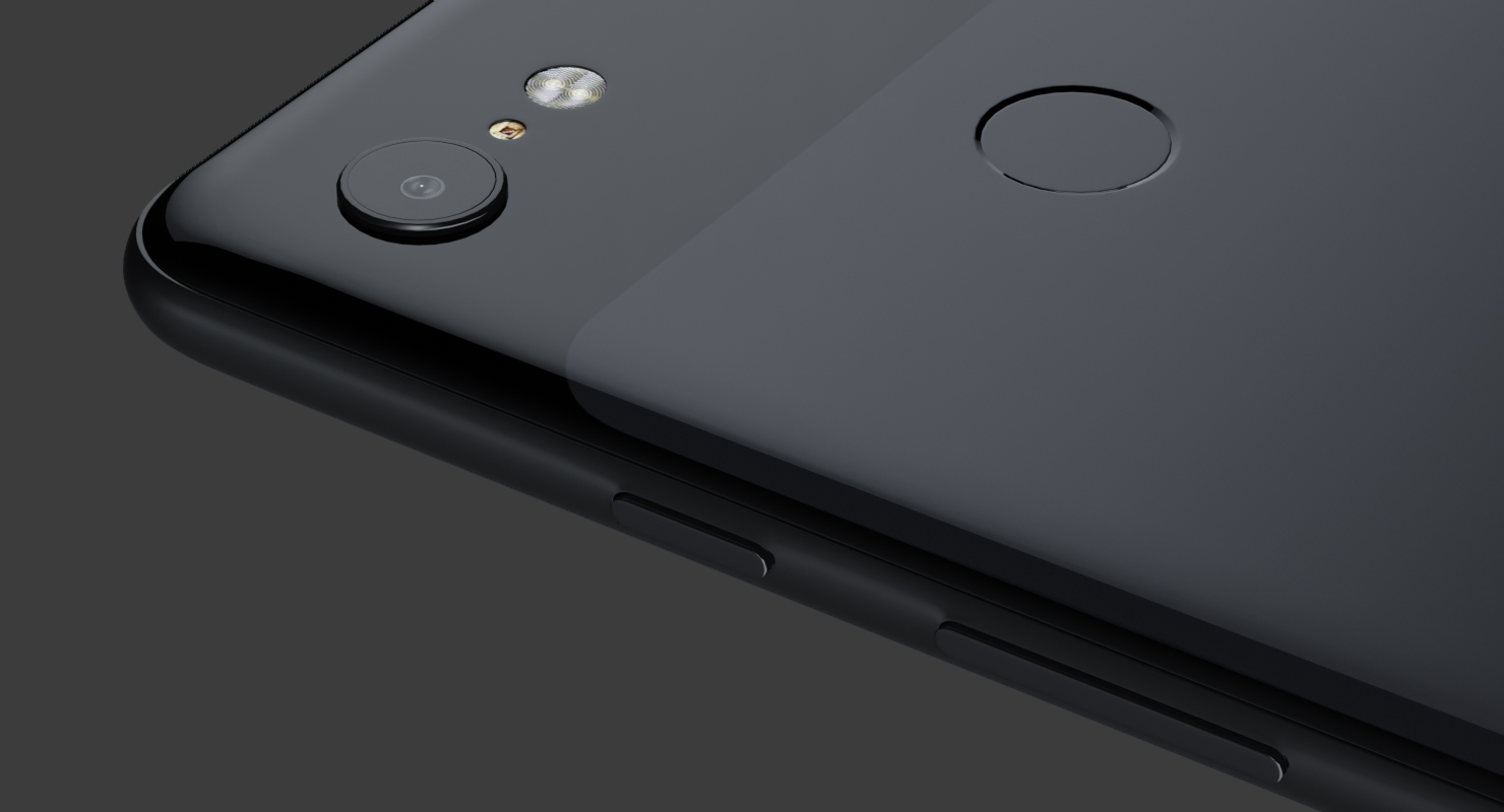 Black Google Pixel 3XL 3D