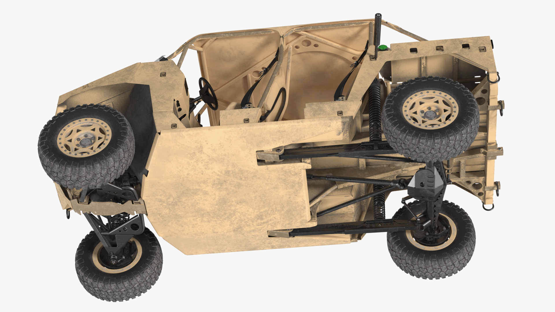 3D Polaris DAGOR A1 Dirt Rigged model