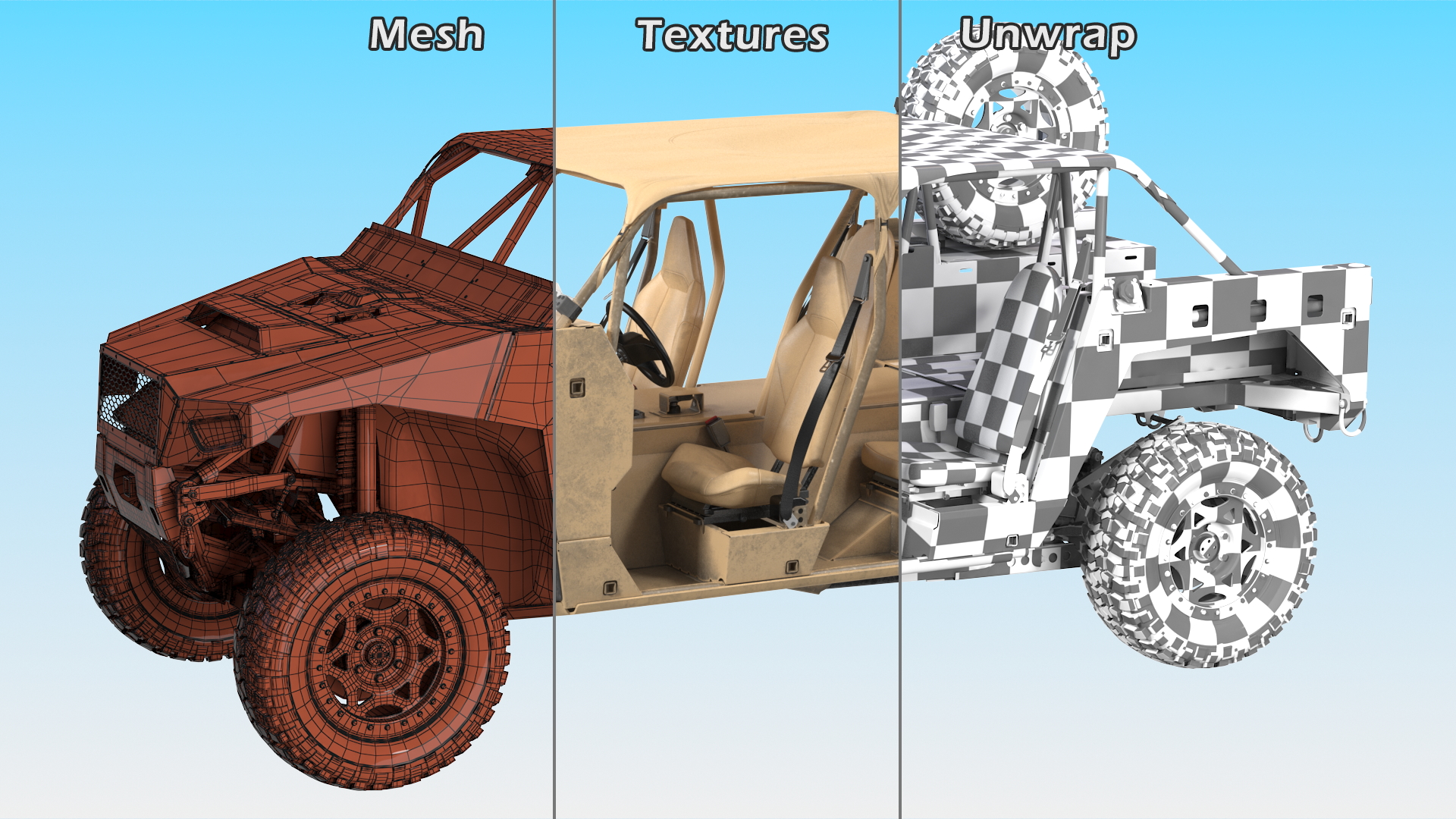 3D Polaris DAGOR A1 Dirt Rigged model