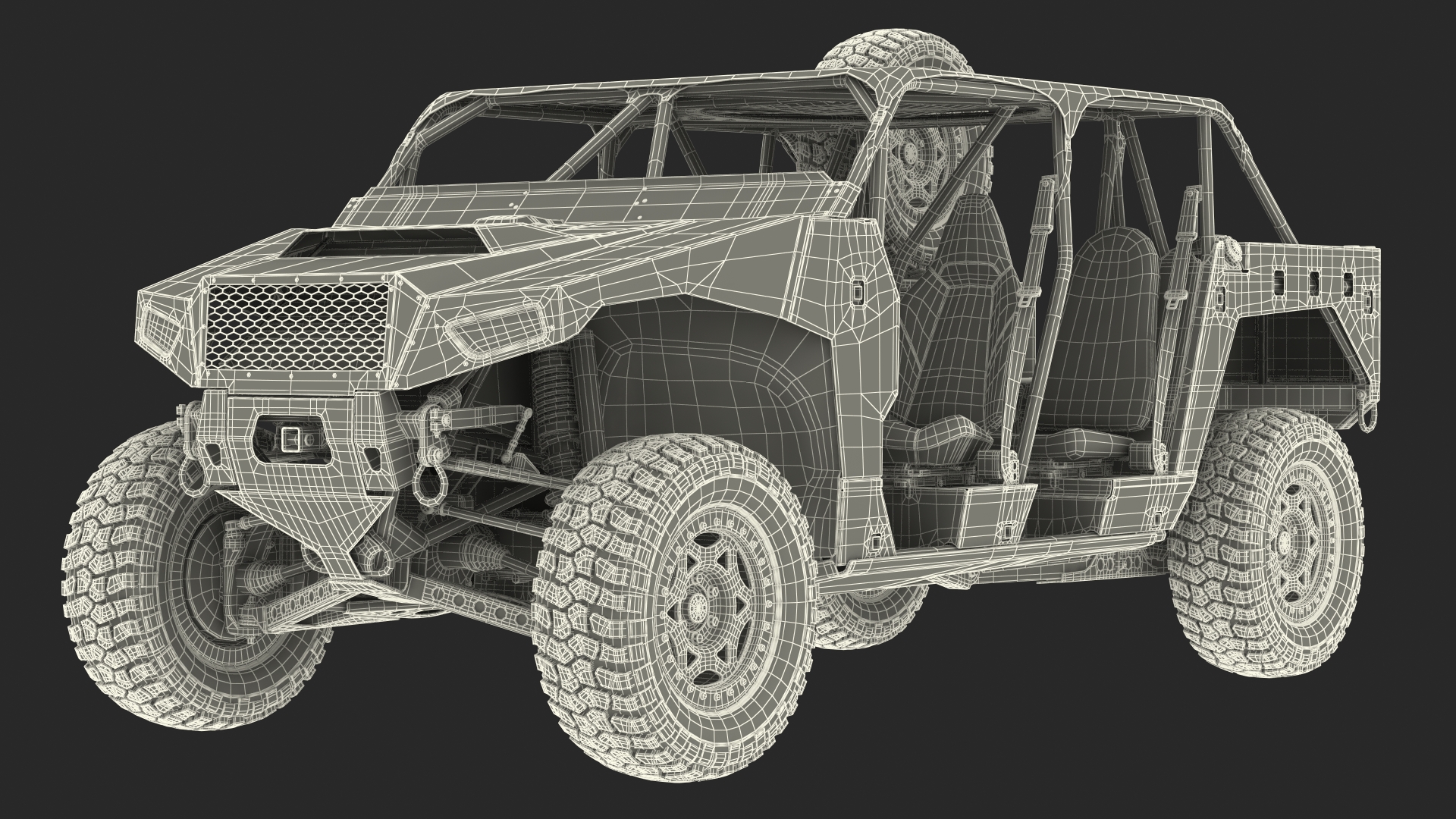 3D Polaris DAGOR A1 Dirt Rigged model