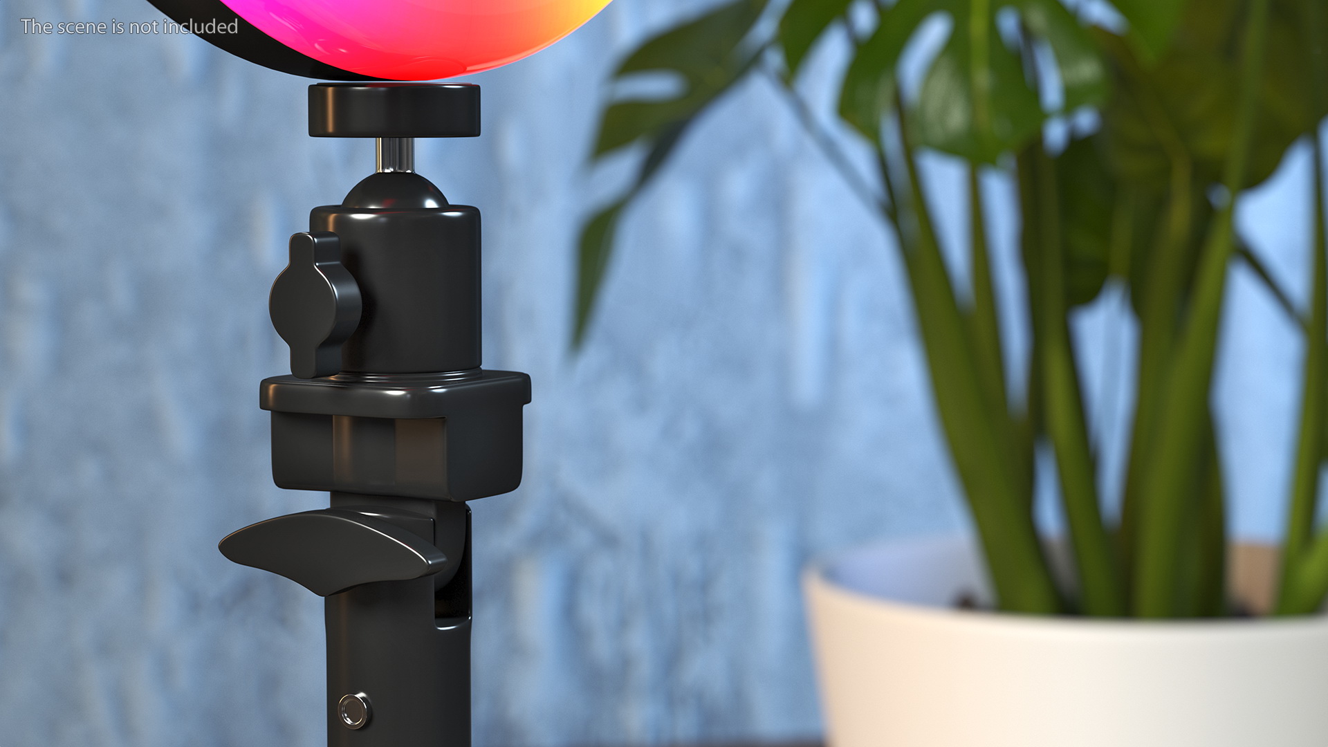 LED Selfie Ring Light with Tripod and Phone Holder RGB 3D model