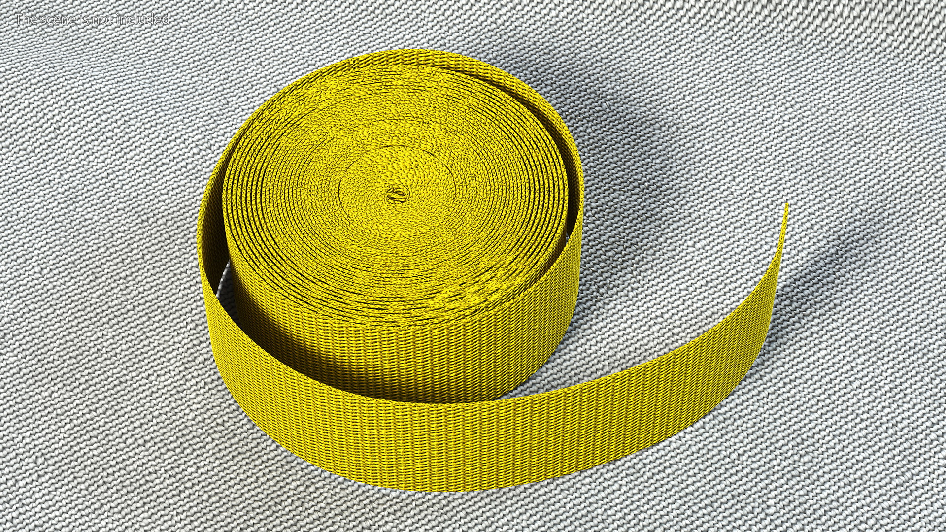 3D Webbing Belt Strap Round Yellow