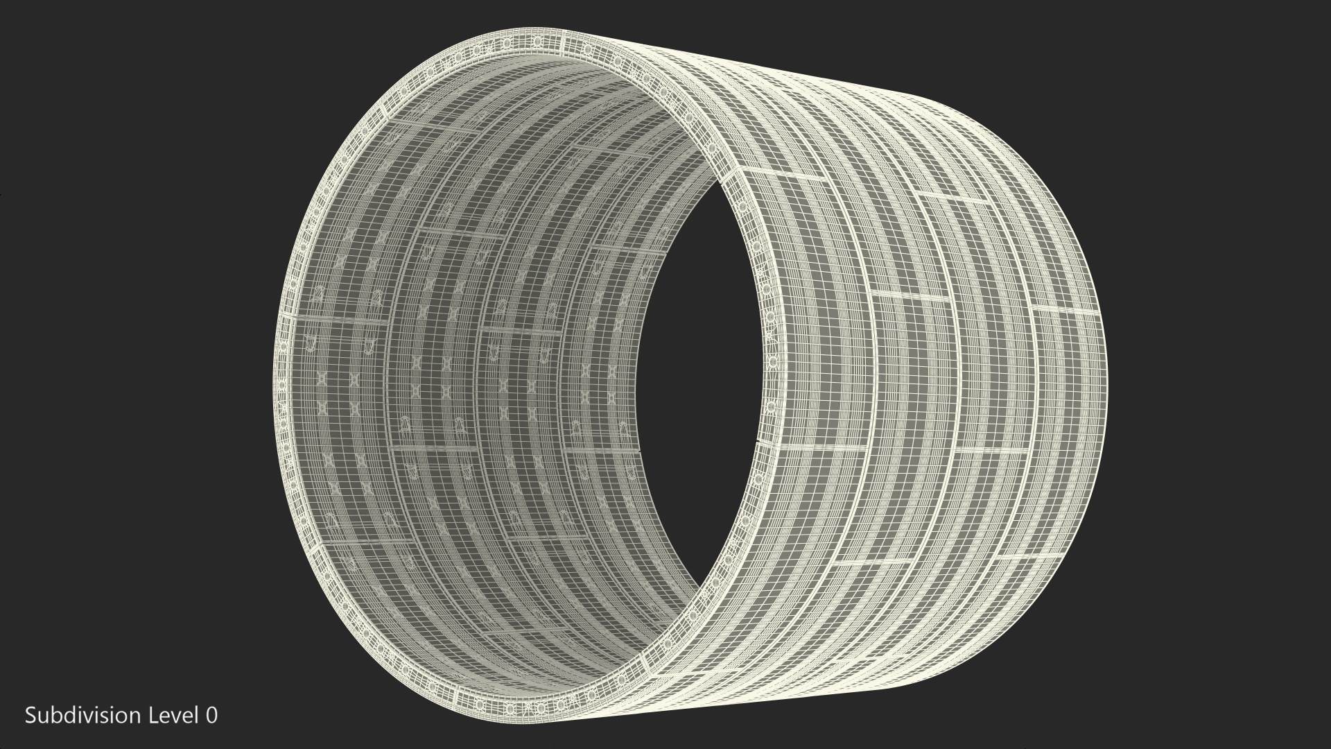 3D Round Concrete Slab Tunnel