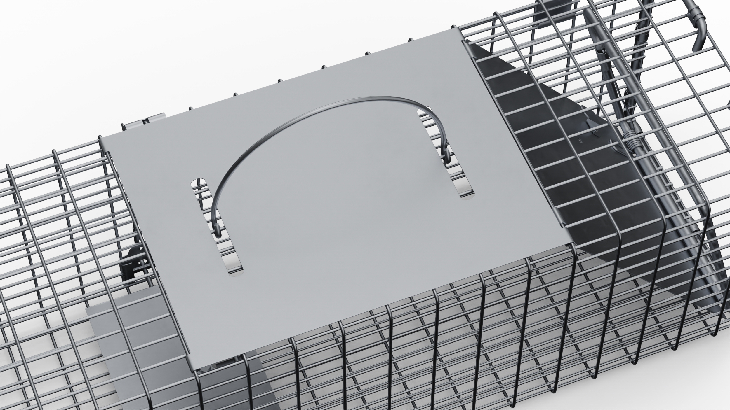 3D Professional Animal Cage Trap One Door model