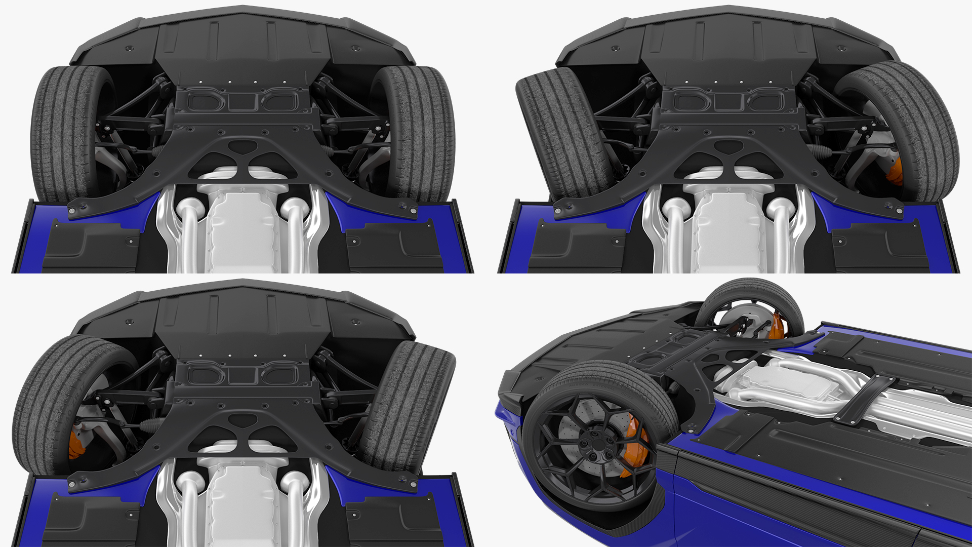 3D Super Luxury SUV Lights ON Rigged model