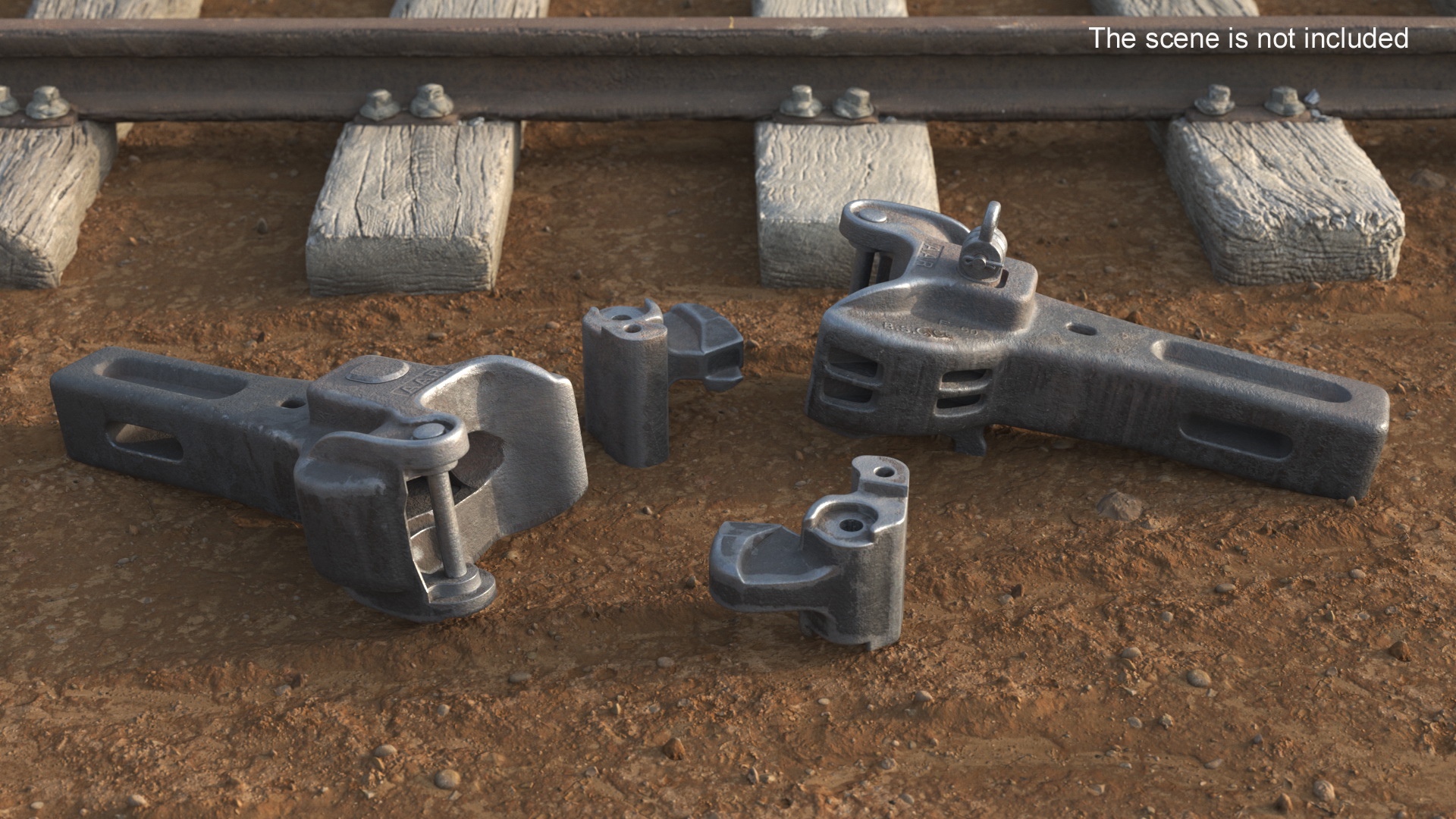 3D Railway Coupling Used