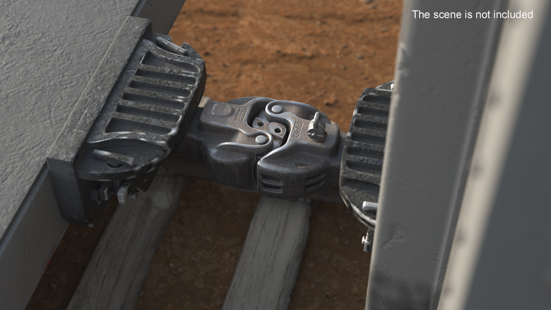 3D Railway Coupling Used